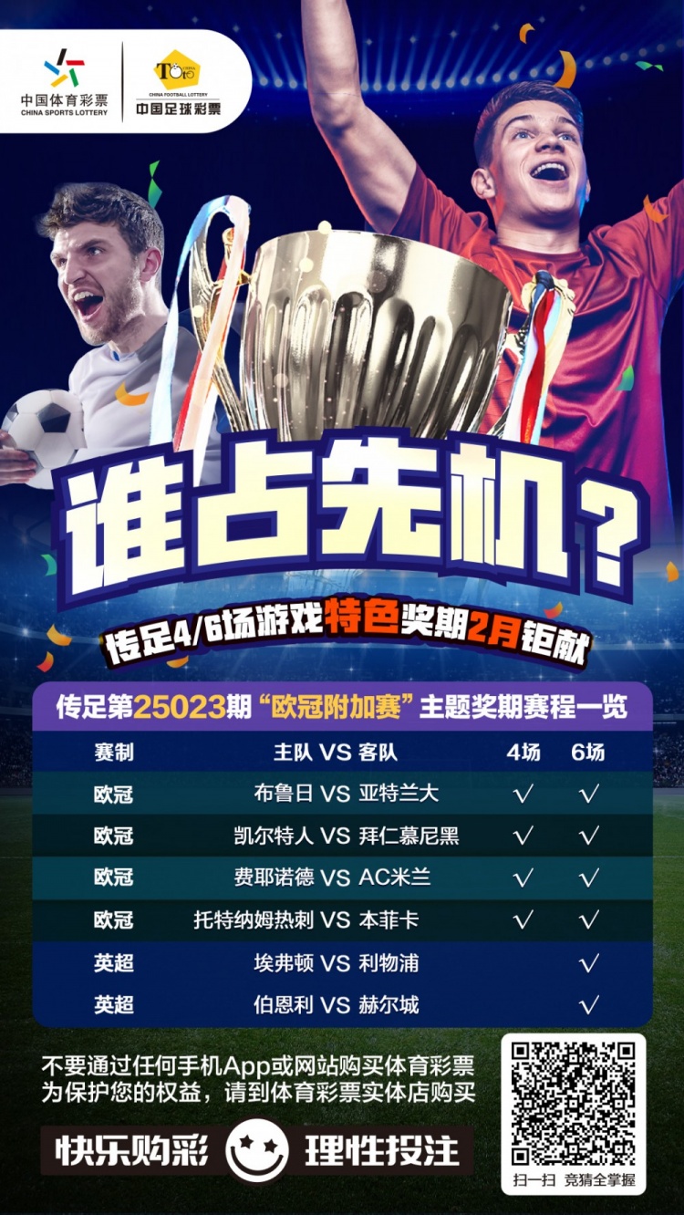  誰占先機？！傳足特色獎期第25023期聚焦歐冠附加賽