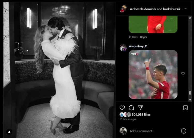  沒完沒了？索博曬結婚照，評論區還有很多球迷在刷居勒爾圖片